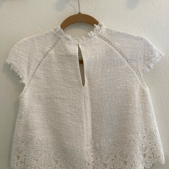 Zara Cropped blouse with cap sleeves - Picture 2 of 6